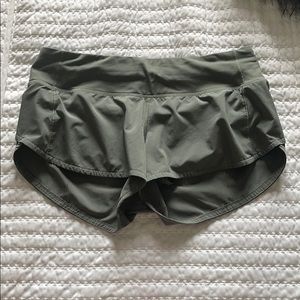 Army Green Lulu Lemon shorts